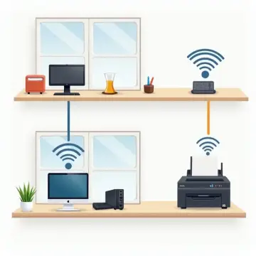 تجهیزات شبکه برای رستوران دو طبقه